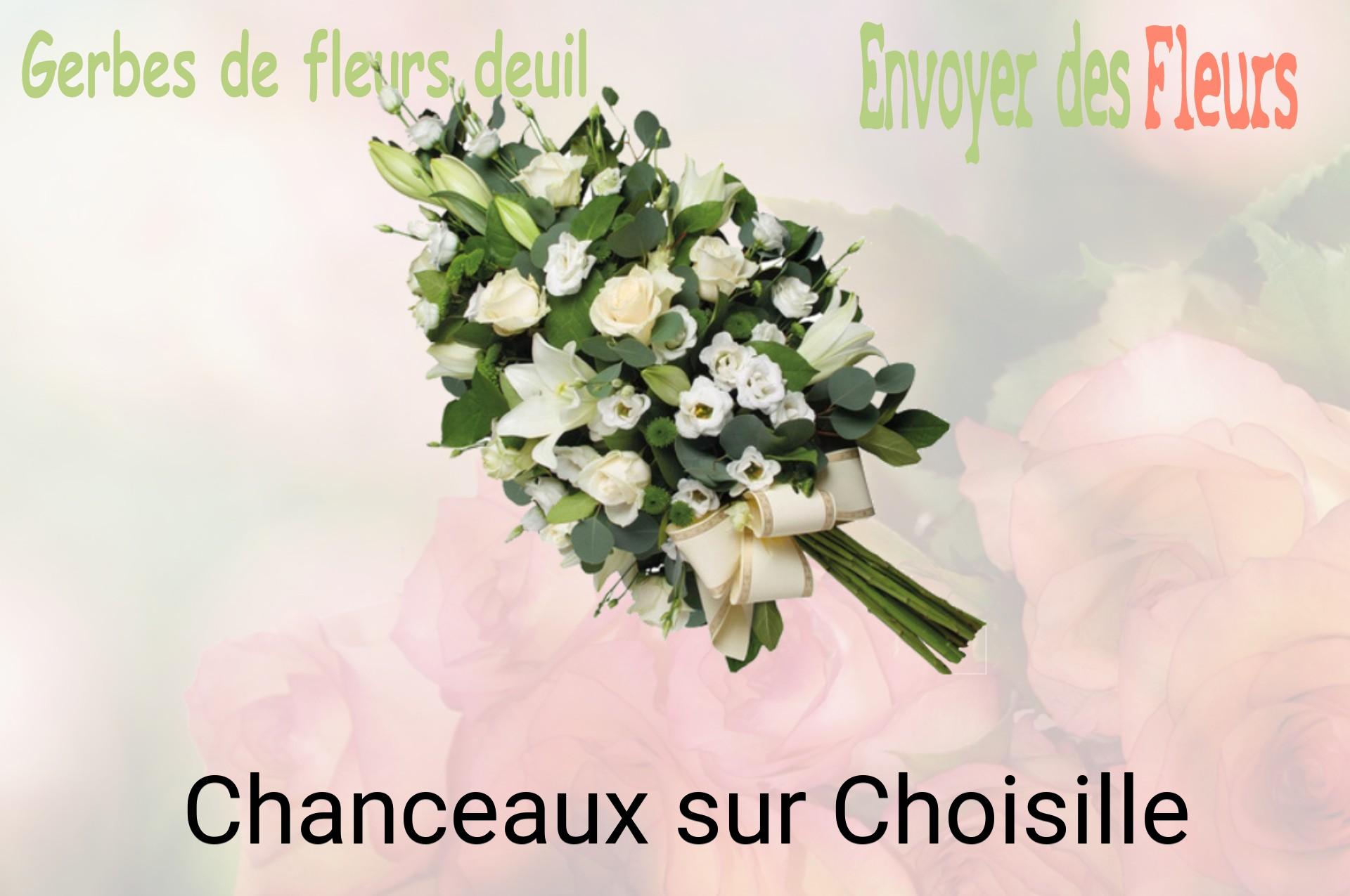 Gerbe de fleurs de deuil livrée à Chanceaux-sur-Choisille